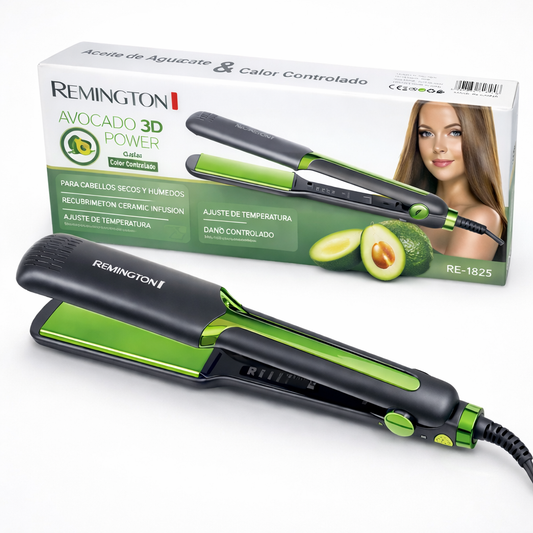 Plancha De Cabello 3D Con Recubrimiento Tipo Aguacate y Control De Temperatura