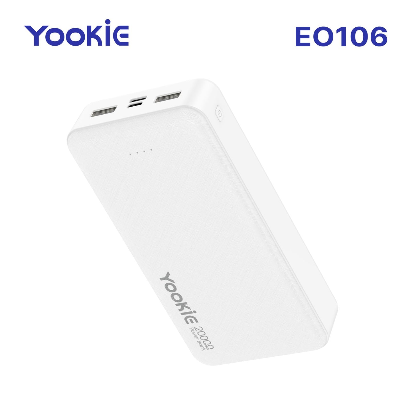 Power Bank Yookie EO106 | 20000mAh Carga Rápida