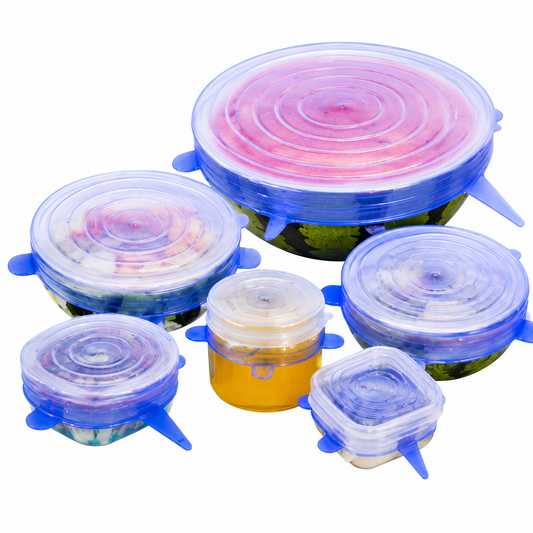 Cubiertas Elásticas para alimentos x6 unidades