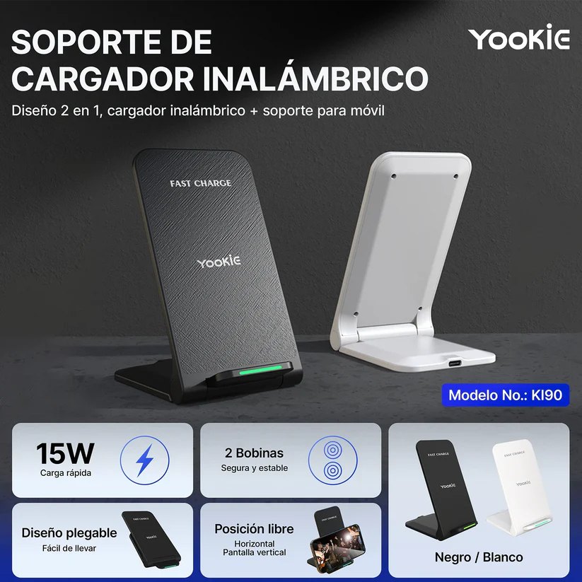 Soporte cargador inalambrico  | Yookie KI90